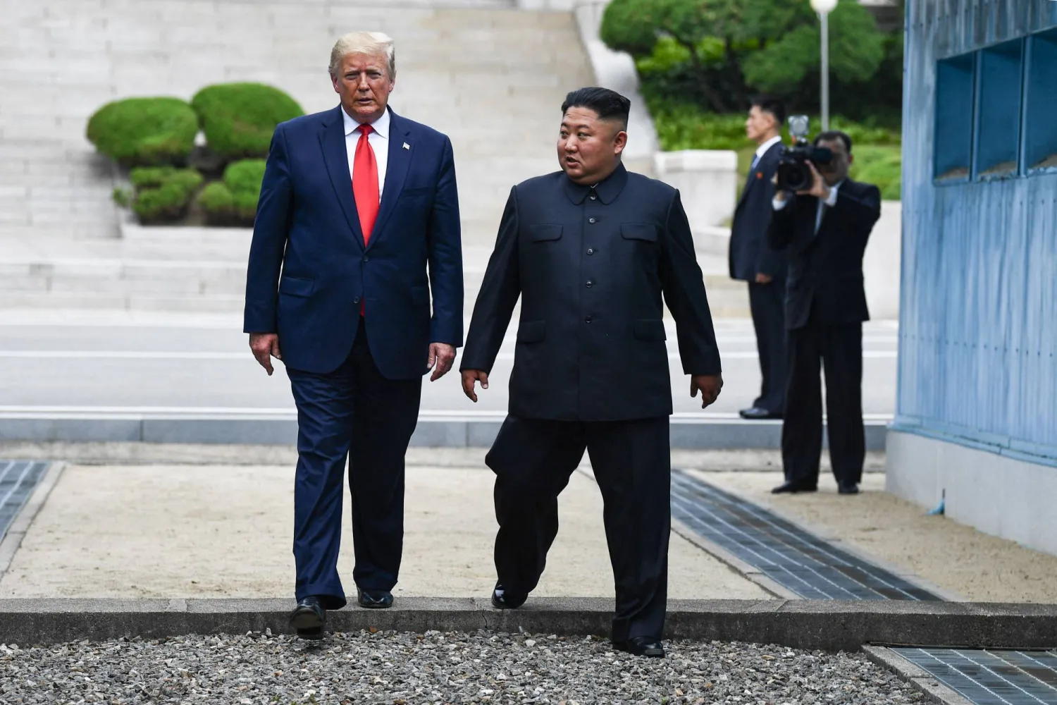 Trump Hints at Kim Contacts after Scaling Back Seoul Drills