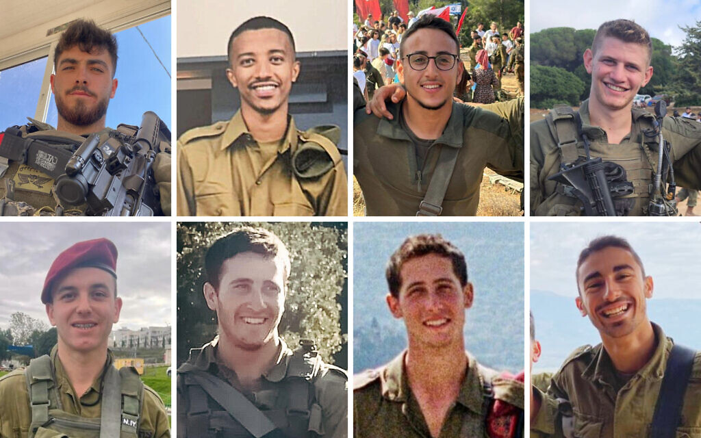 IDF announces deaths of eight soldiers killed during fighting in southern Lebanon