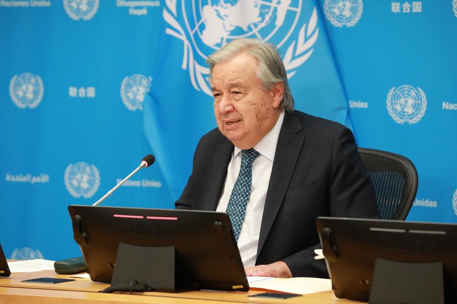 UN chief urges peace, end of conflict in Int'l Peace Day message