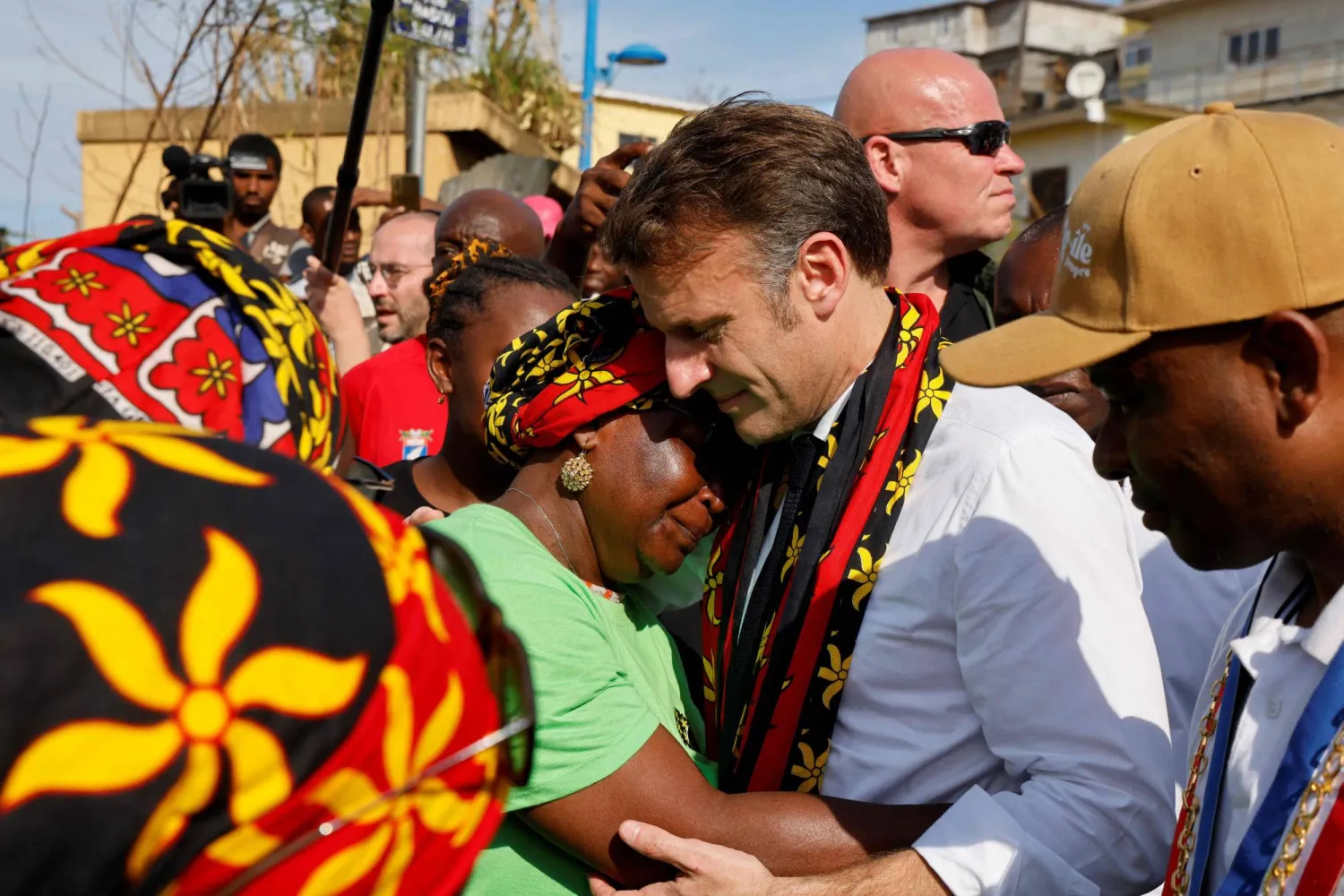 Macron Visits Cyclone-devastated Mayotte as Residents Plead for Water, Food