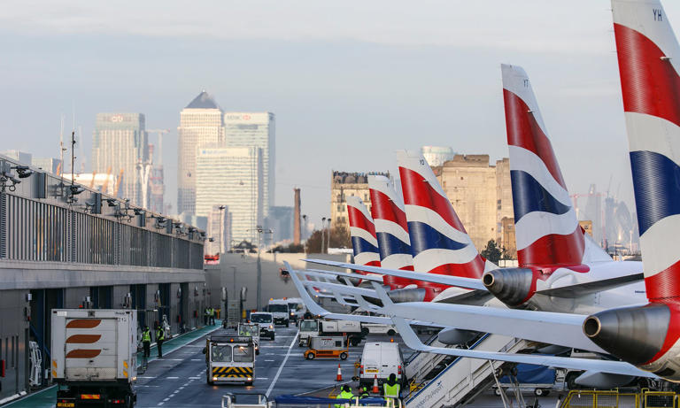 Flights delayed and passengers forced to evacuate at London airport