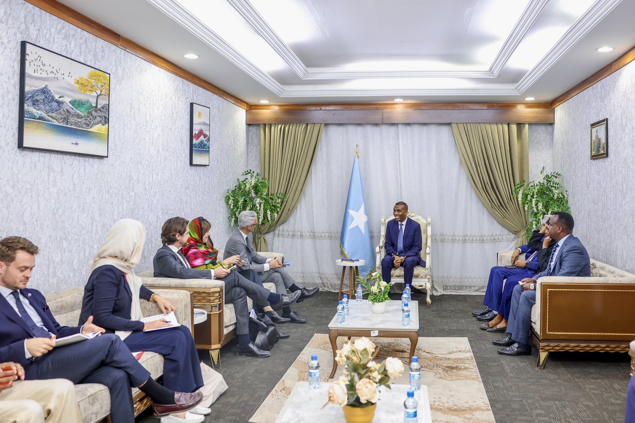 Somali Prime Minister receives EU Deputy Managing Director for Africa