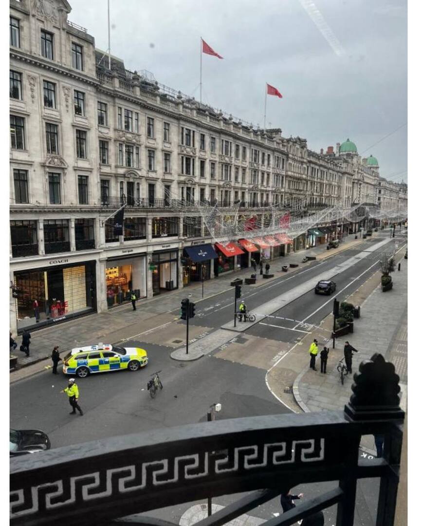 "Evacuation of a street and square in central London due to a bomb threat."