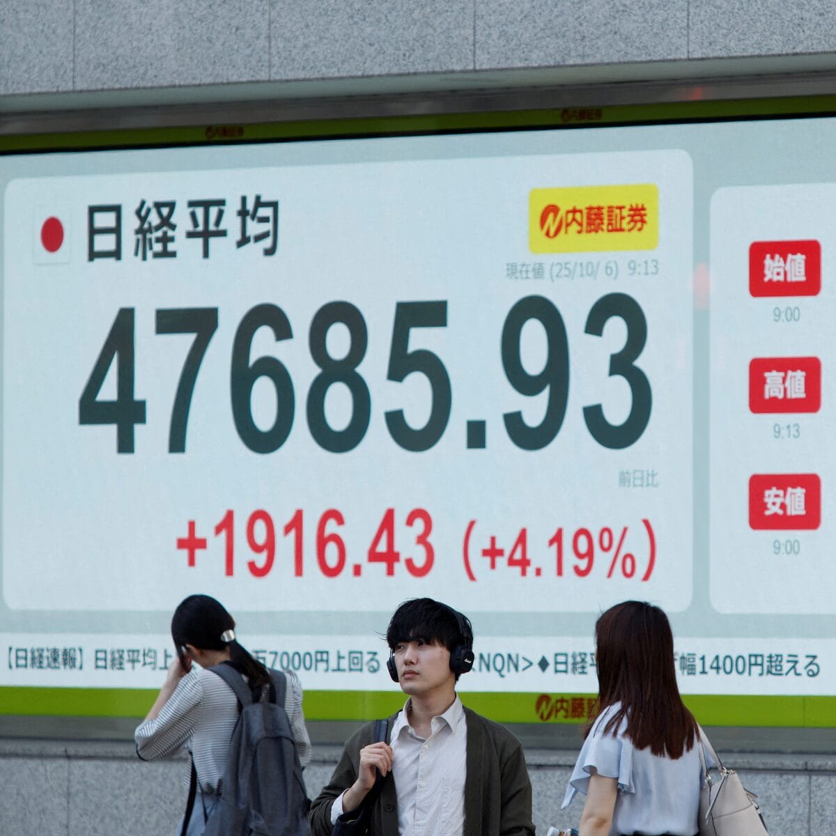 Japan's key stock index surges on tech issues