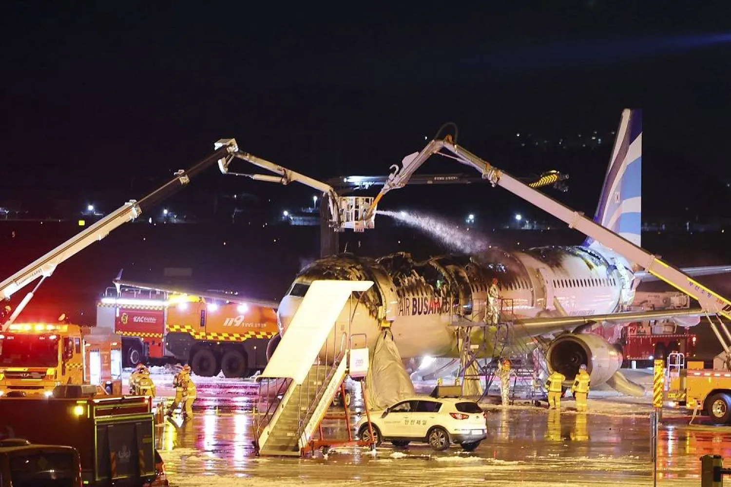 South Korea Says Battery Pack Is Possible Cause of Air Busan Fire 