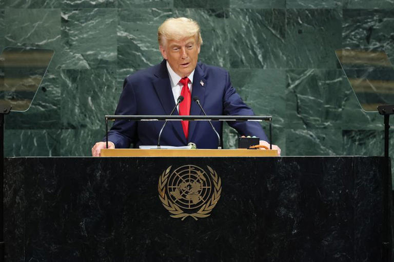 Trump claims London wants to go to 'Sharia Law' and tells UN that UK ideas will be 'death of West'