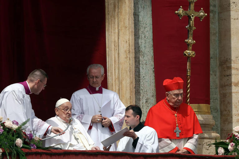 Pope delivers Easter blessing to thousands on St Peter's Square