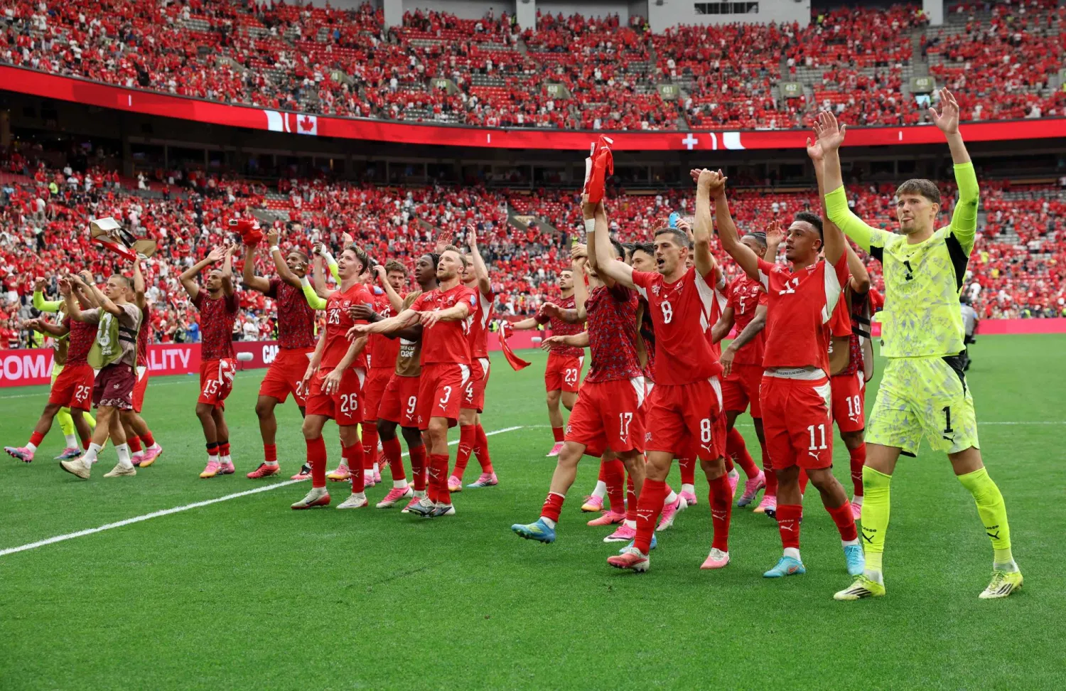 Switzerland Wraps Up 1st Place in Group B at World Cup with 2-1 Victory over Canada