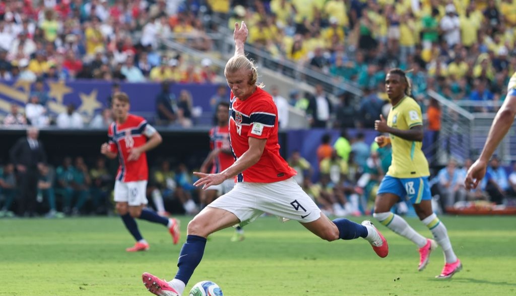 Haaland scores twice to send Brazil packing