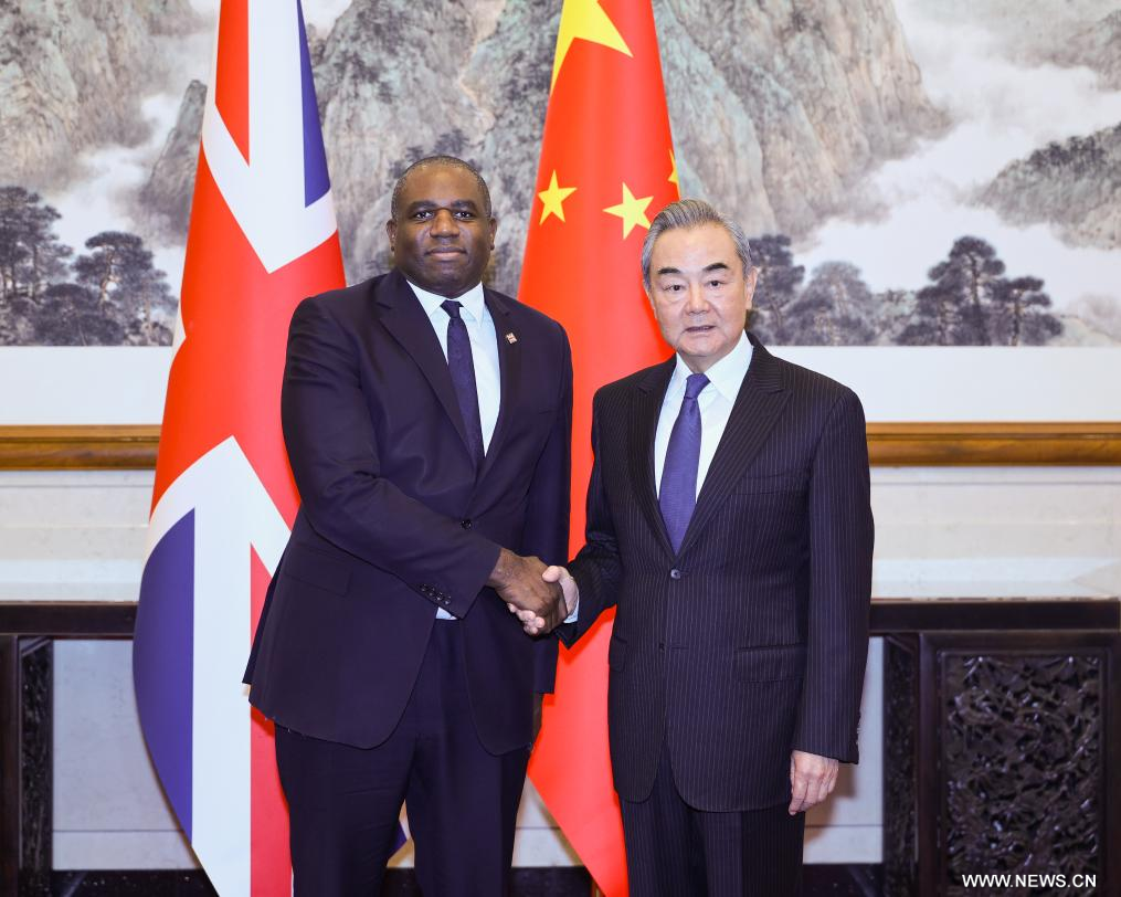 Foreign Secretary David Lammy met Foreign Minister of the People's Republic of China, Wang Yi, in Beijing today.