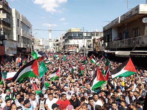 Palestinians in West Bank call for Gaza ceasefire on 77th anniversary of 'Nakba'