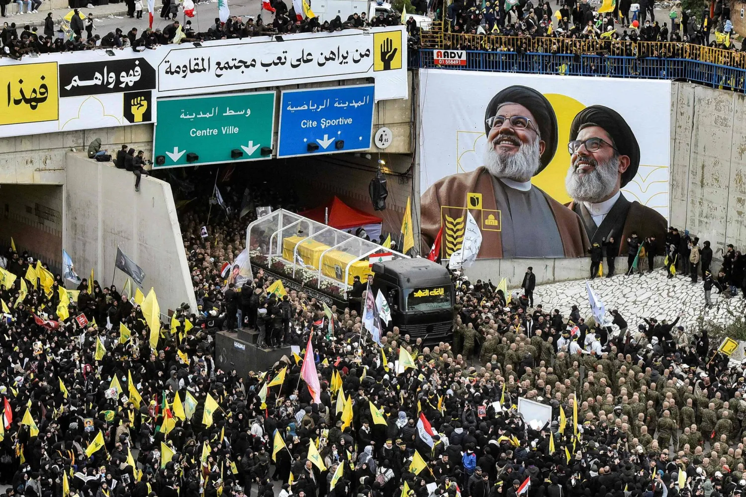 Hezbollah Holds Nasrallah’s Funeral, Qassem Says Party Would Keep Following his ‘Path’