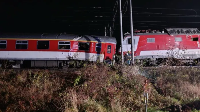 Several injured as two trains collide in western Slovakia