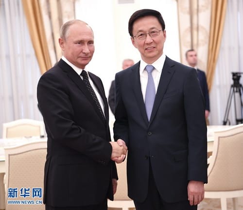Chinese VP meets Putin
