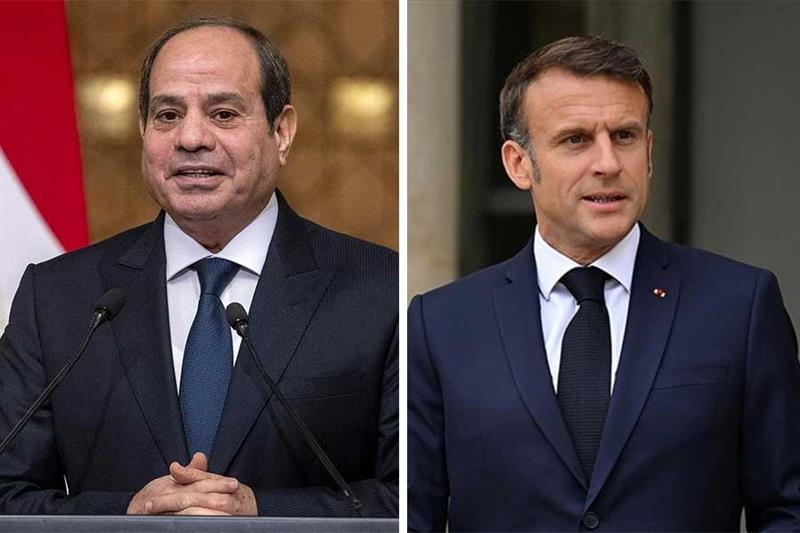 Int’l community must bear its responsibility to implement two-state solution: El-Sisi to Macron