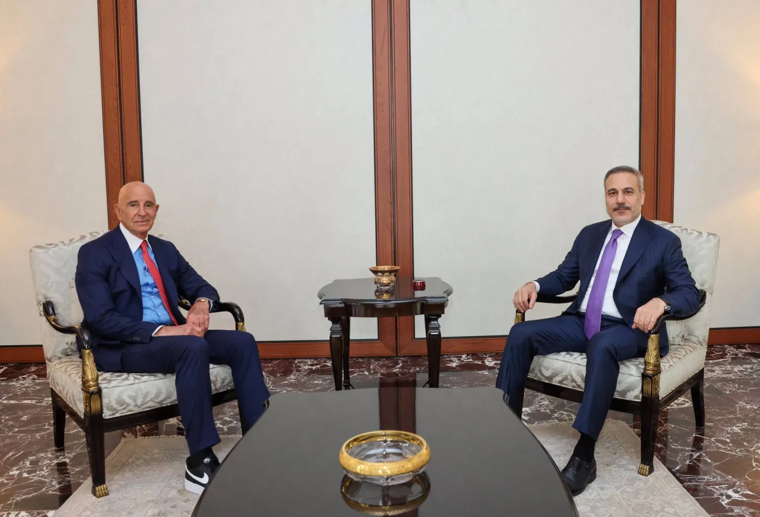 Fidan, Barrack Discuss Merging of SDF in Syrian Army, Erdogan Warns of Israeli Violations