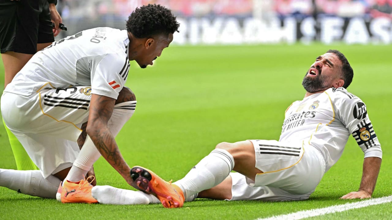 Real Madrid defender Carvajal out for around two months with knee injury