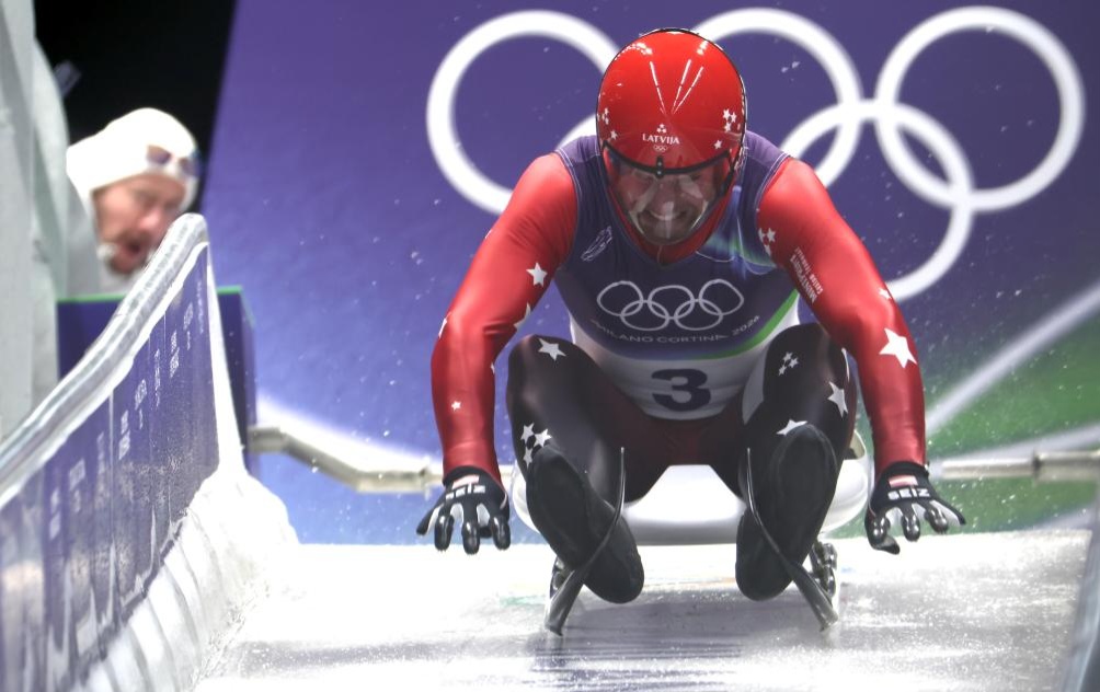 Germany's Langenhan leads men's singles luge at Milan-Cortina Winter Olympics with two track records
